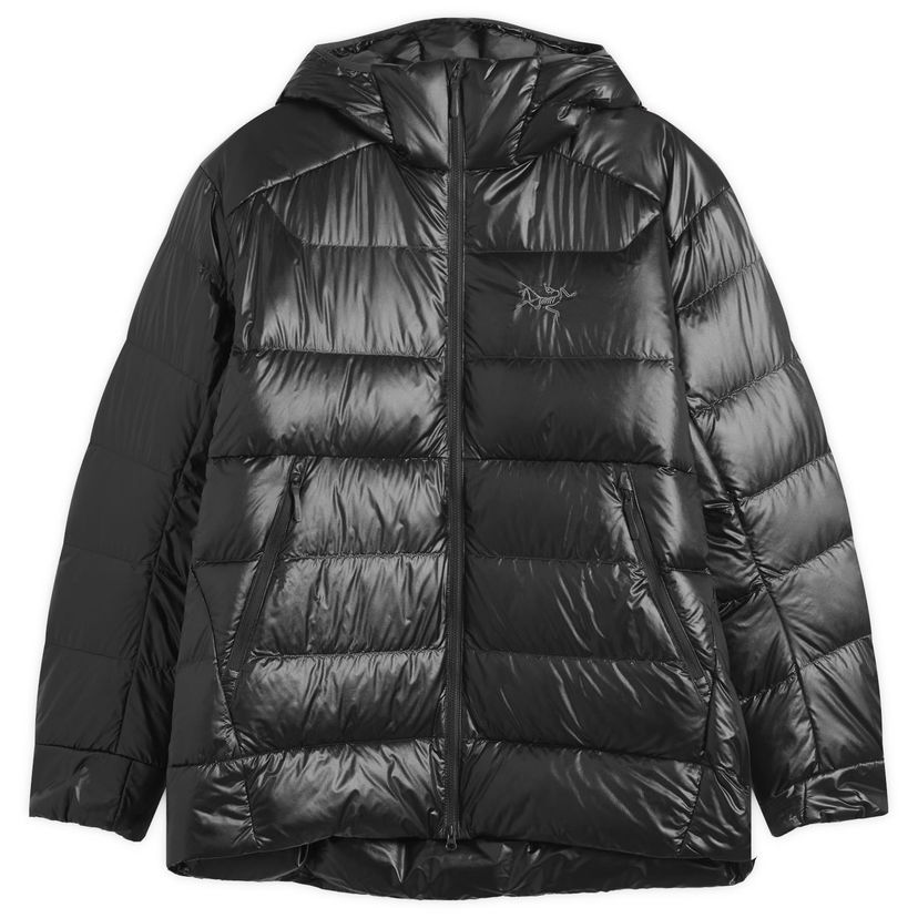 Puffer takki Arcteryx Cerium SV Hooded Jacket Musta | X000010555-002291