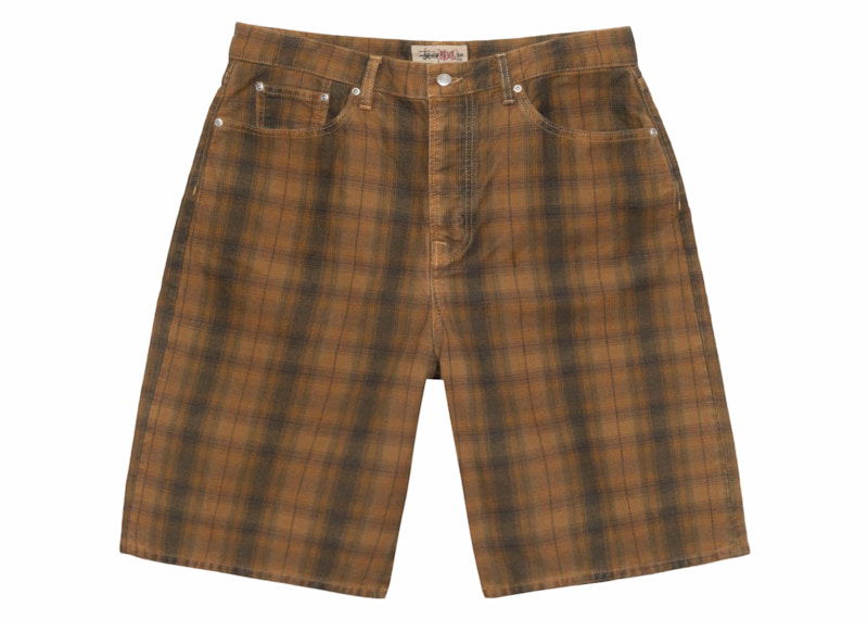 Shortsit Stüssy Stussy Canvas Plaid Shorts Ruskea | 112322