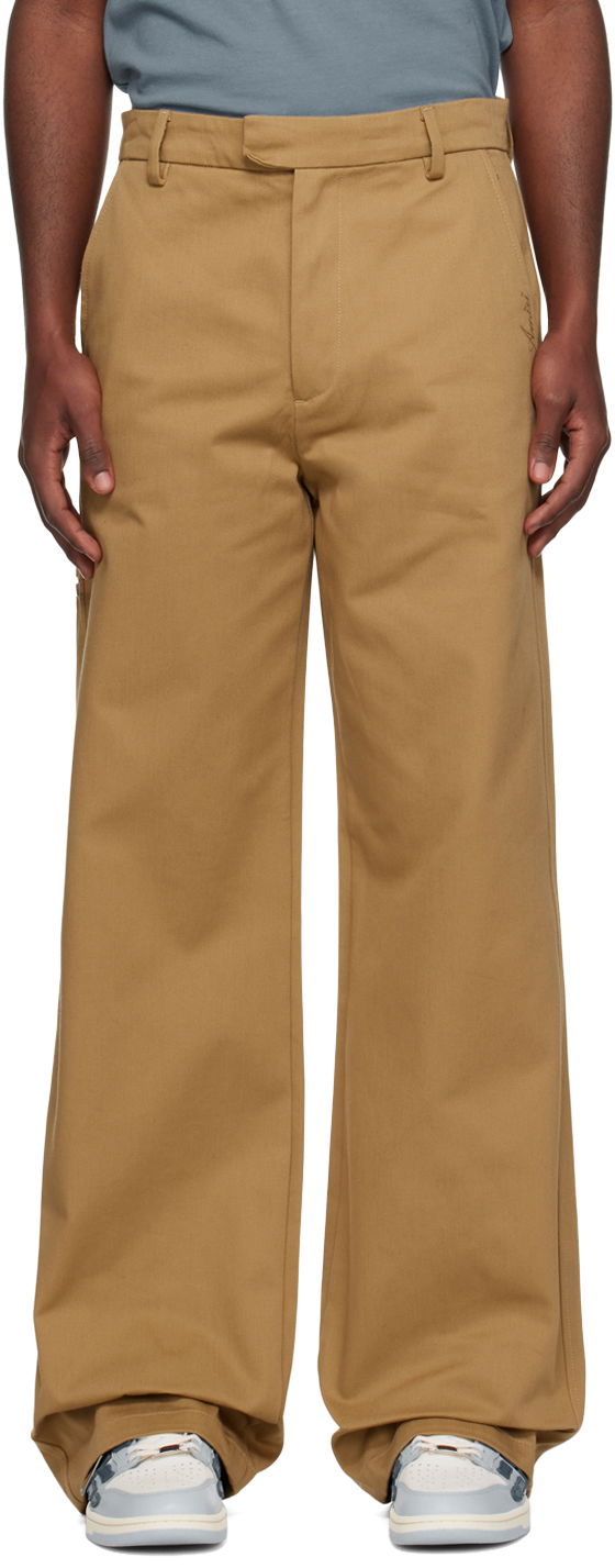 Housut AMIRI Baggy Work Trousers Ruskea | PS23MAW014-281