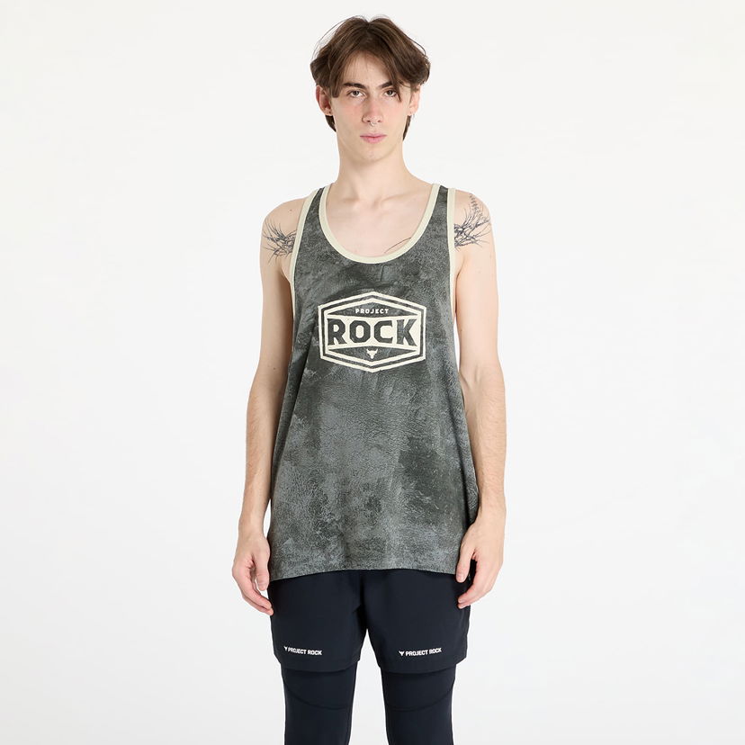 Tankkitoppi Under Armour Project Rock Racer Tank Tools Top Clay Green/ Silt Vihreä | 1386915-709