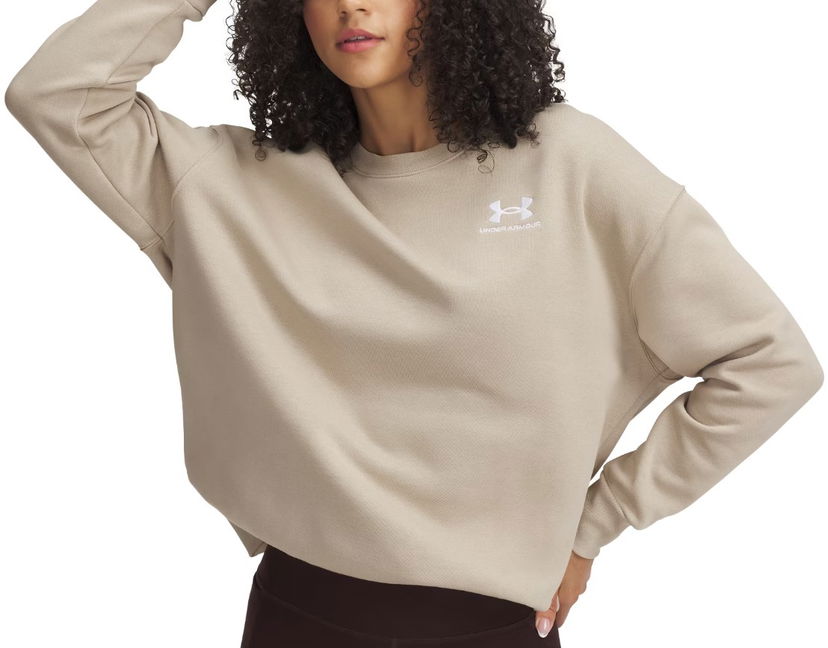 Villapaita Under Armour Under Armour Icon Fleece Crew Sweatshirt Beige | 1379475-303