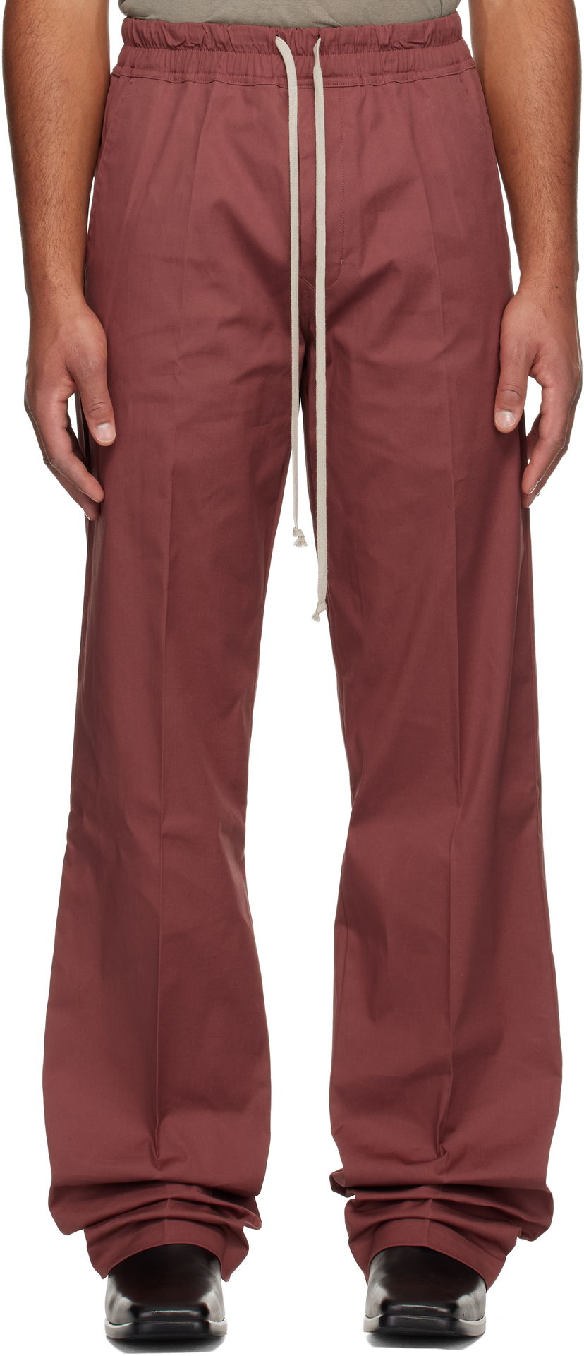 Housut Rick Owens Concordians Dietrich Drawstring Trousers Burgundia | RU02E1378 TE
