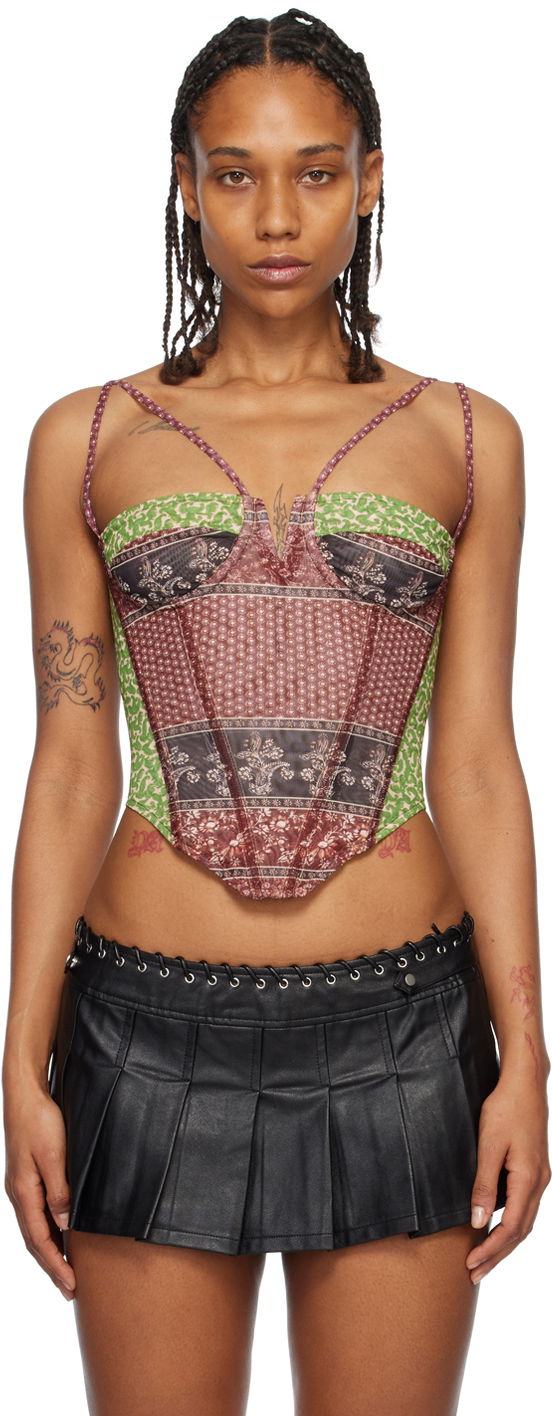 Rintaliivit Miaou Miaou Aphex Print Corset Monivärinen | 7046PM1PNP