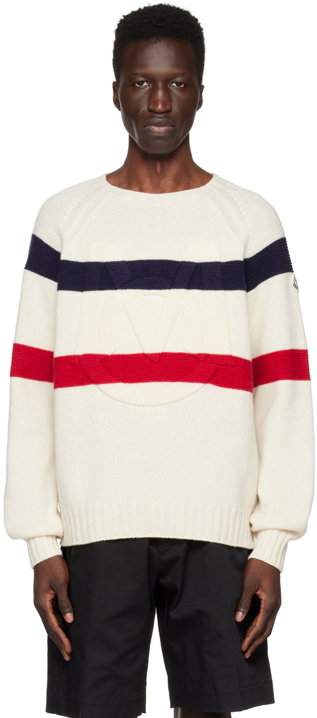 Villapaita Moncler Monogram Sweater Beige | I10919C00001M1127, 0