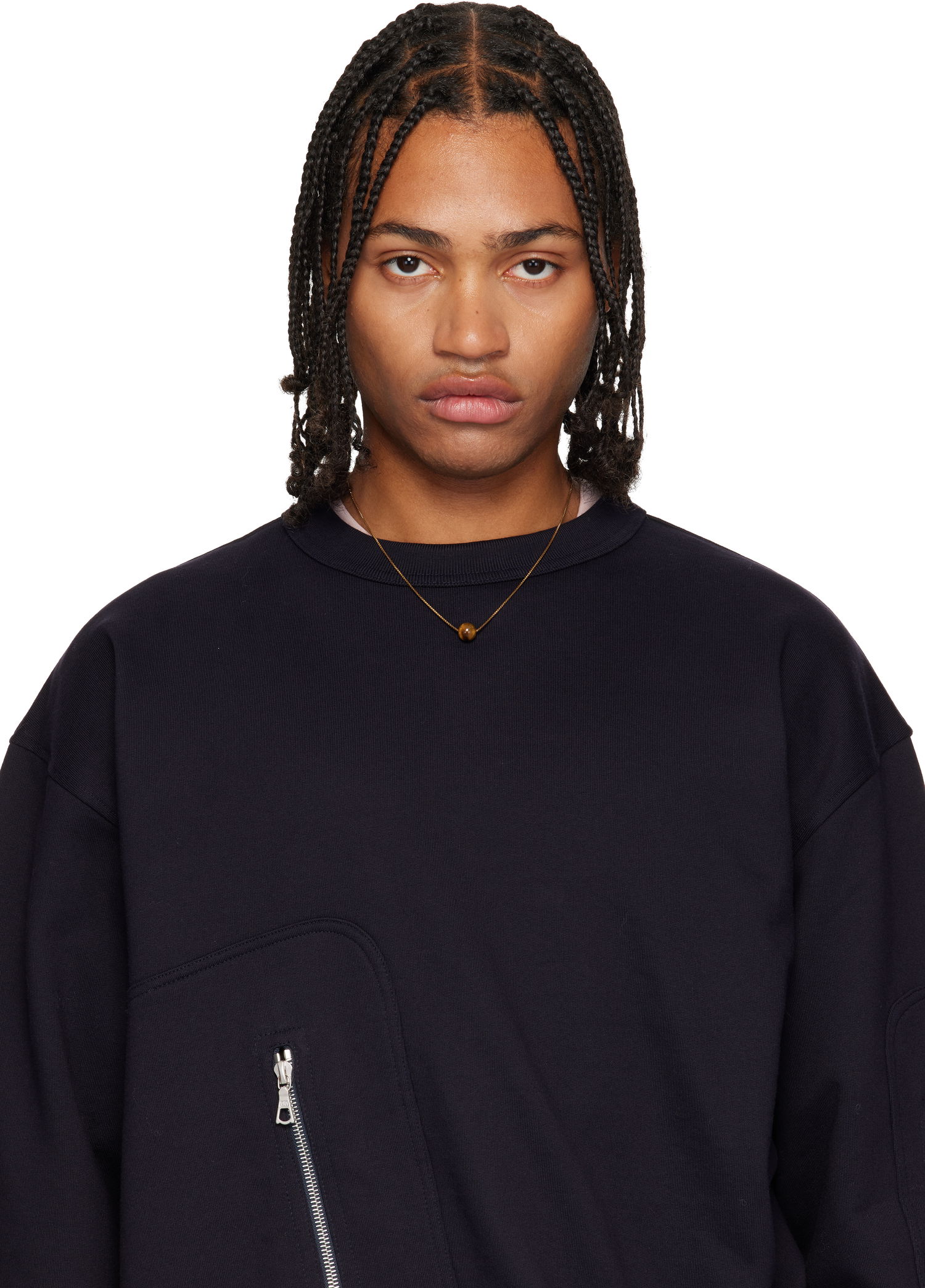 Kaulakoru Dries Van Noten Box Chain Necklace with Round Stone Pendant Monivärinen | 252-028218-092, 1