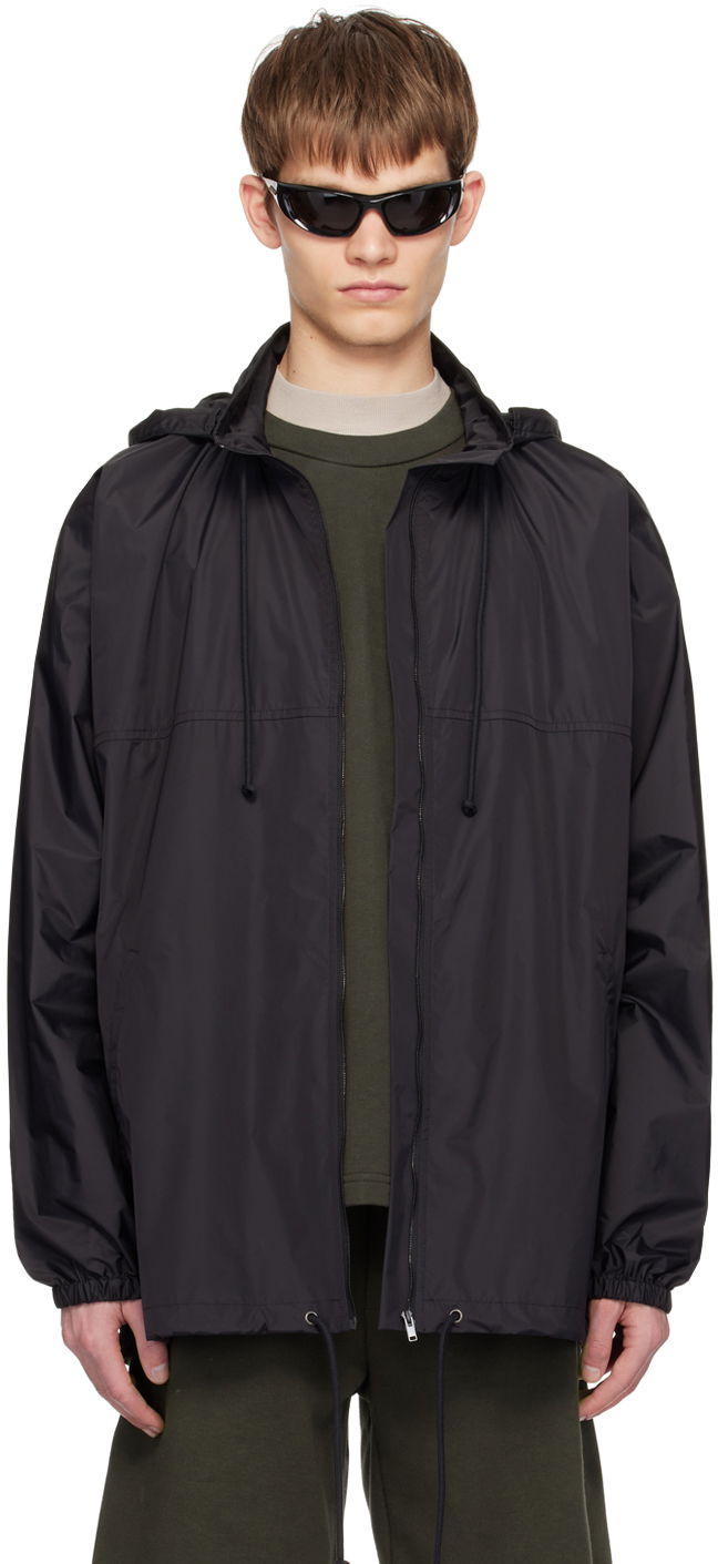 Tuulitakki The Row Hooded Bomber Jacket Musta | 624-W2916