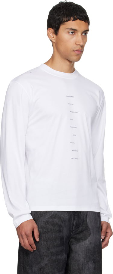 T-paita HELIOT EMIL HELIOT EMIL Effulgence Long Sleeve T-Shirt Valkoinen | AW25_M_09_149_WHT02, 1