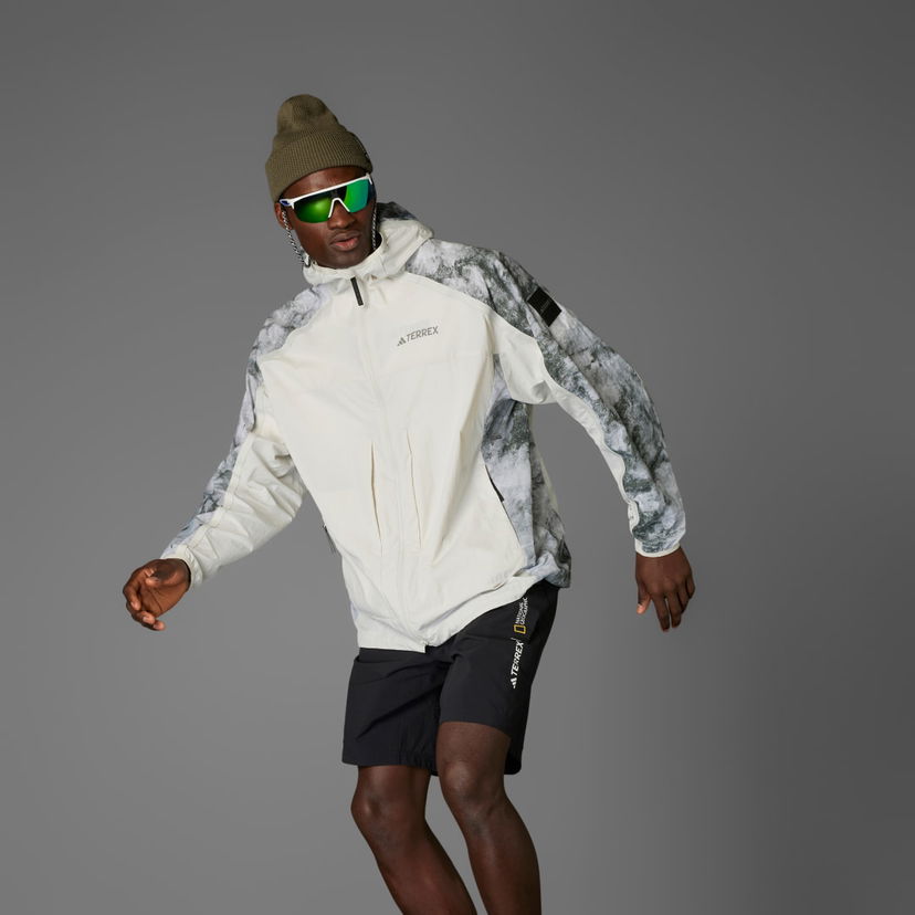 Tuulitakki adidas Performance adidas National Geographic WIND.RDY Jacket Valkoinen | JD5838