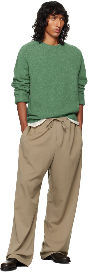 Housut The Row The Row Donatello Wide-Leg Trousers Beige | 657-W3038, 3