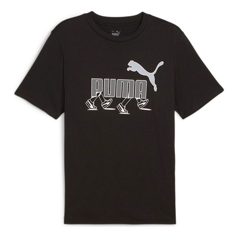 T-paita Puma Graphics Sneaker Print T-Shirt Musta | 682152-01