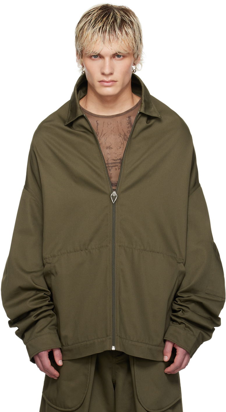Takki Jean Paul Gaultier Jean Paul Gaultier Shayne Oliver Edition Zip-Up Jacket Vihreä | 24/27-F-VE054-C048-41