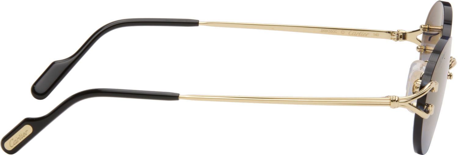 Aurinkolasit Cartier C de Cartier Rimless Oval Gradient Sunglasses Sininen | CT0551S-002, 1