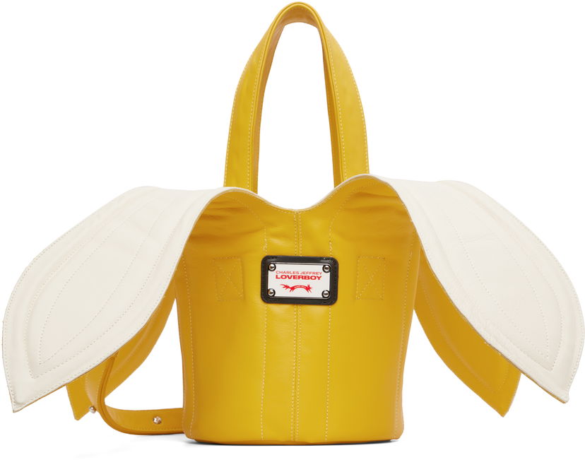 Käsilaukku Charles Jeffrey Loverboy Charles Jeffrey LOVERBOY Banana Bucket Bag Keltainen | 52120102