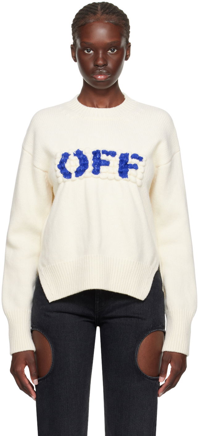 Villapaita Off-White Boiled Sweater Beige | OWHE102F23KNI0010445