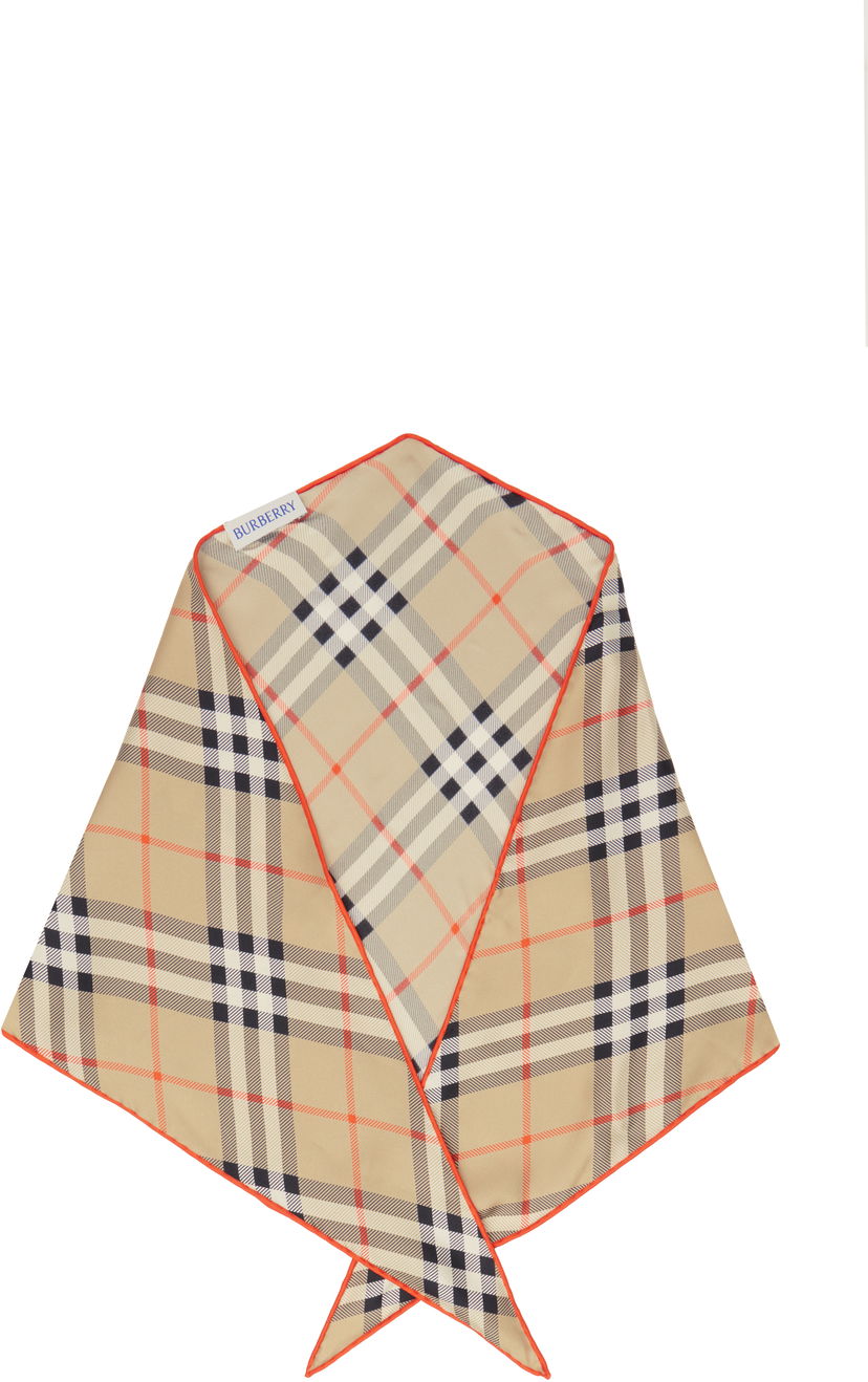 Huivi Burberry Diamond Silk Scarf Beige | 8101852