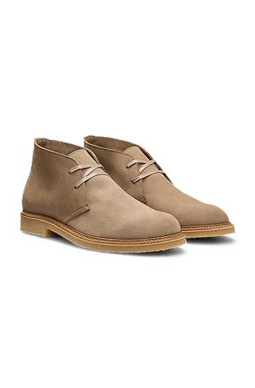 Vaatteet BOSS Suede Desert Boots Beige | 50548077, 0