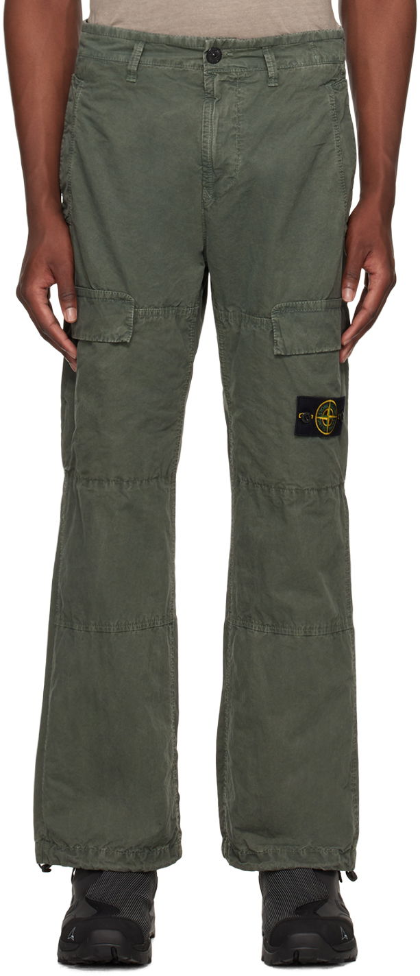 Cargo housut Stone Island Patch Cargo Pants "Khaki" Vihreä | 8015311WA