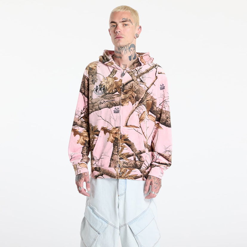 Huppari Pleasures PLEASURES Realtree Velour Hoodie Vaaleanpunainen | P25JC001-PINK