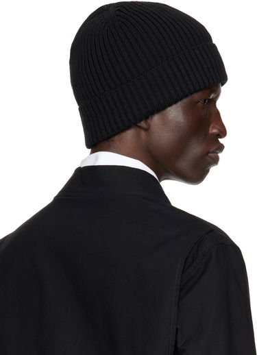 Pipo Ann Demeulemeester Ribbed Knit Beanie Musta | 2402-U-HT17-KN045-099, 2