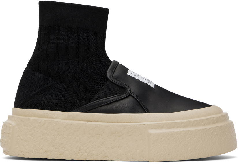 Tennarit ja kengät Maison Margiela MM6 Maison Margiela Knit Sock Platform Musta | S59WS0232 P8087
