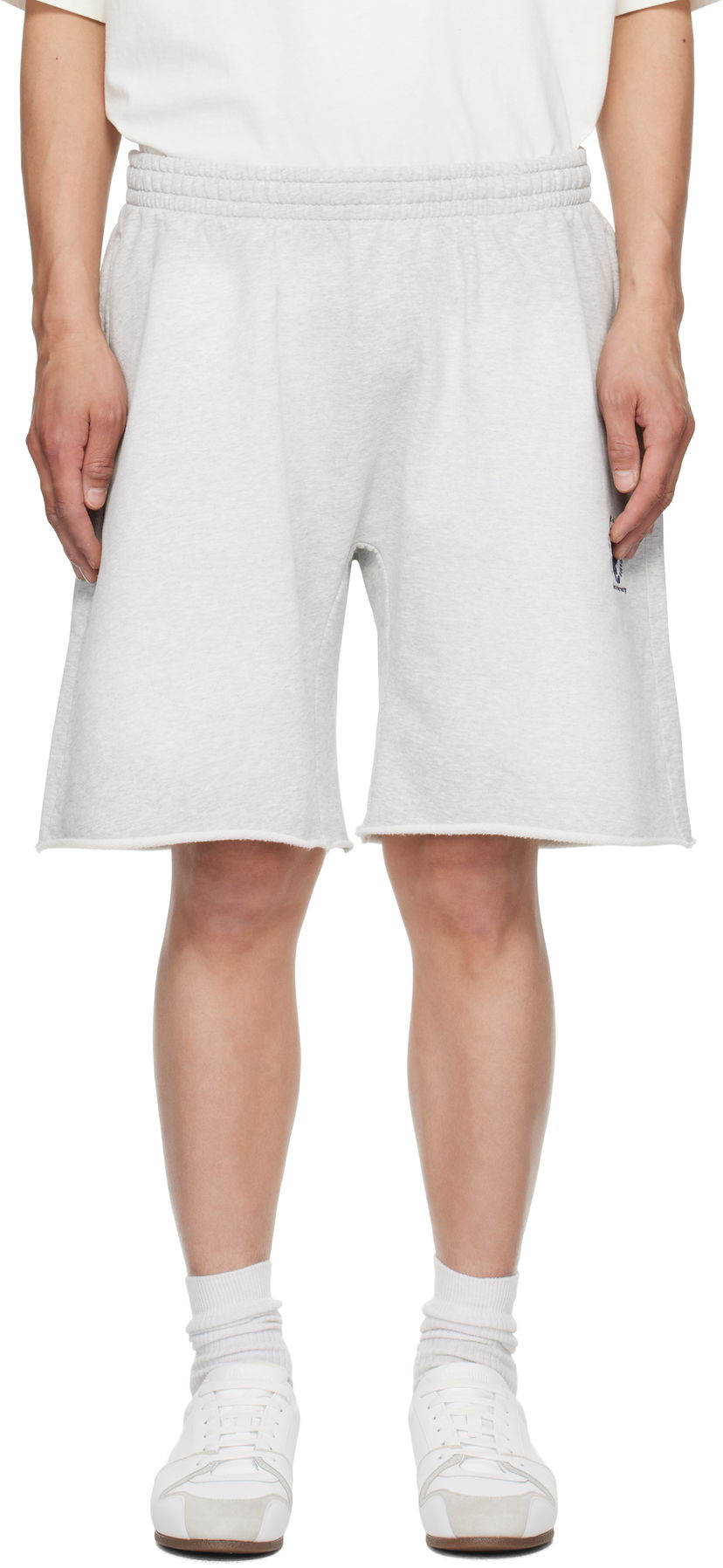 Shortsit Alexander Wang Alexander Wang Oversized Cotton Terry Sweat Shorts Harmaa | UCC2254118