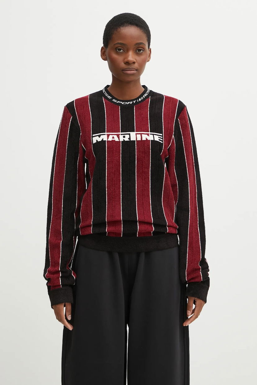Villapaita Martine Rose Martine Rose Sporty Logo Crew Striped Long-Sleeve Sweater Monivärinen | 982YA20027