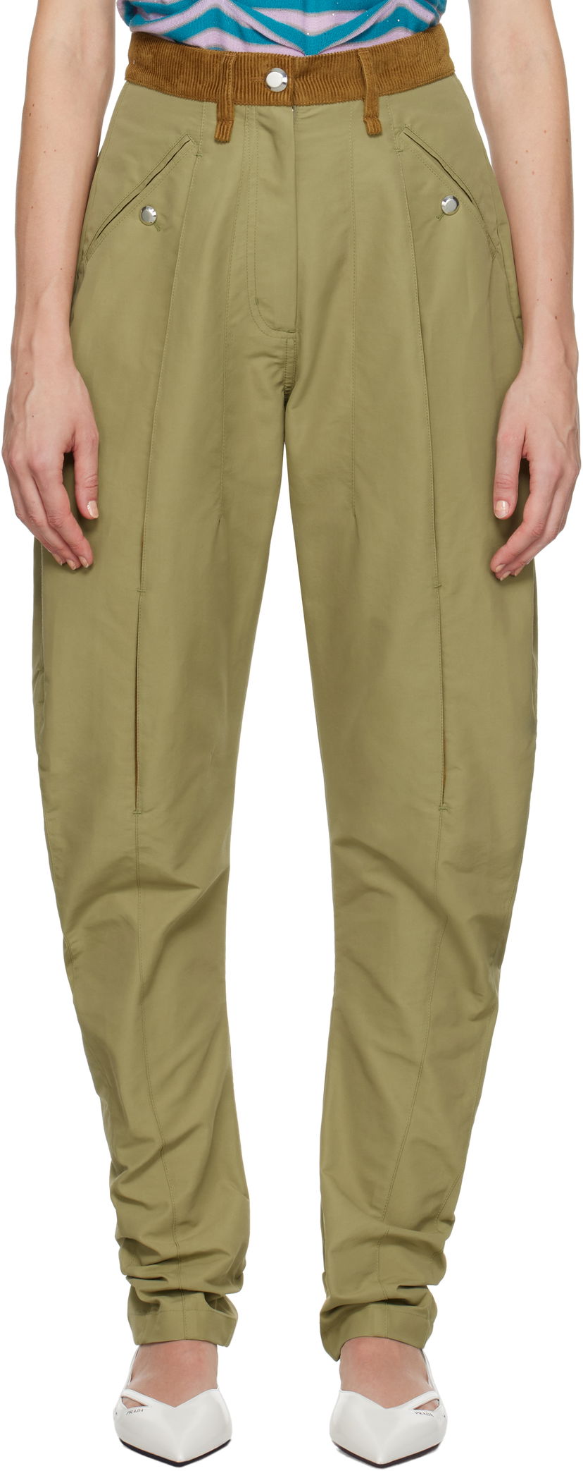 Housut KIKO KOSTADINOV Chasseur Trousers Vihreä | KKWAW24T02-7
