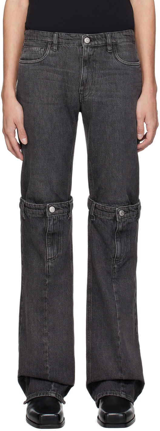 Jeans Coperni Open Knee Jeans Musta | COPP55852MEN