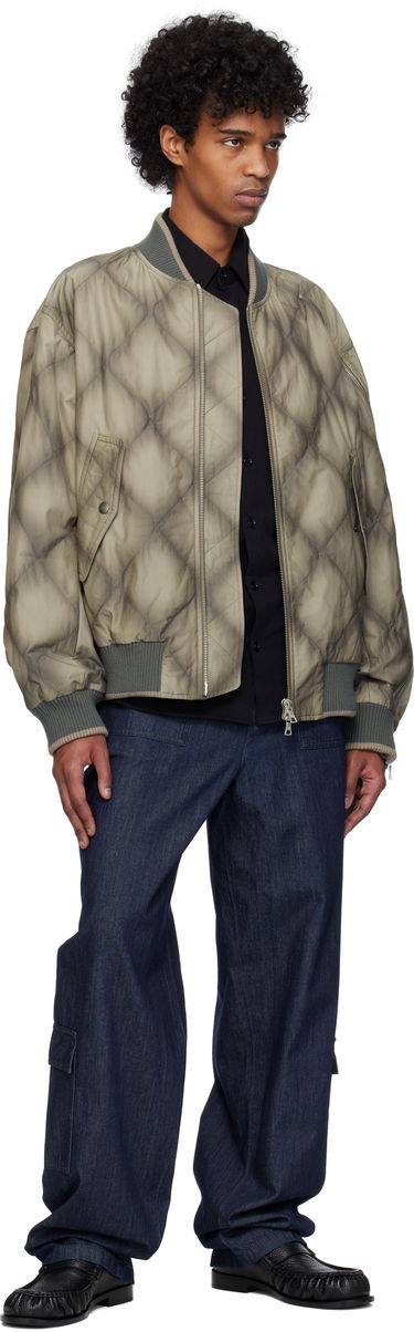 Bomber-takki Dries Van Noten Dries Van Noten Duck Canvas Bomber Jacket Vihreä | 251-020537-1026, 3