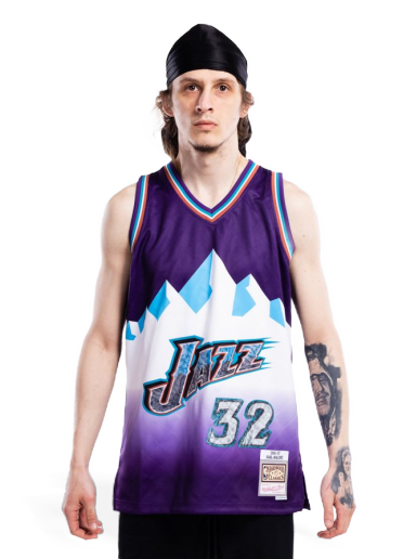 Jersey Mitchell & Ness 75th Anniversary Swingman Jersey Karl Malone Violetti | SMJY1202-UJA96KMAPURP