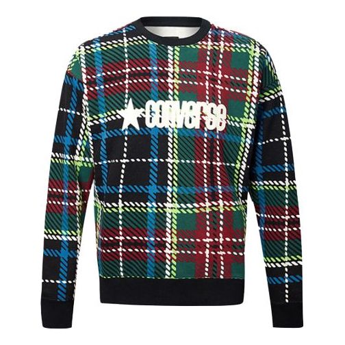 Villapaita Converse Converse Plaid Crewneck Sweatshirt Monivärinen | 10019970-057