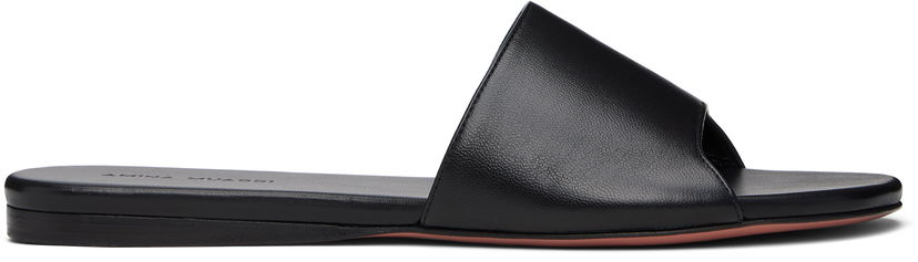 Asusteet Amina Muaddi Amina Muaddi Bianca Sandals Musta | BIANCA FLAT