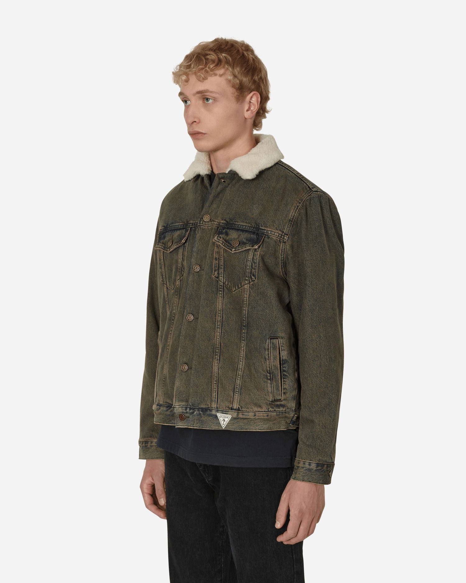 Takki GUESS Tinted Sherpa Jacket Vihreä | M2BN01D4S10 F9JA, 1