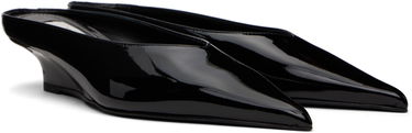 Tennarit ja kengät TOTEME Sharp Patent Wedge Mules by Musta | 251-WAS0179-LE0091, 3