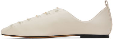Tennarit ja kengät Stella McCartney Terra Laced Ballerina Flats Beige | 810411KP027, 2