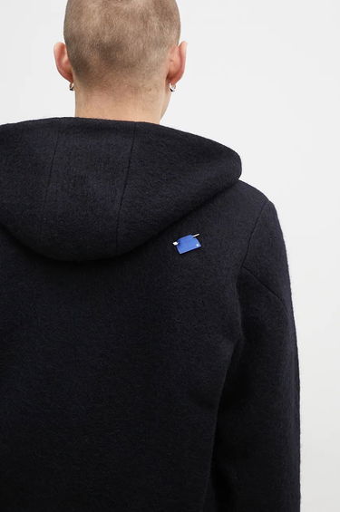 Huppari ADER ERROR Oversize Wool Blend Cropped Hoodie Musta | BN01FWJK1301BK, 5