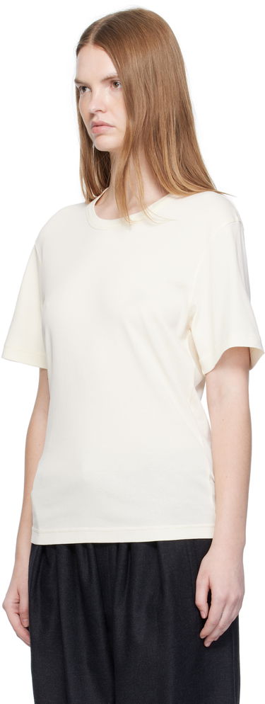 T-paita LEMAIRE LEMAIRE Rib T-shirt Valkoinen | TO1440 LJ1016, 3