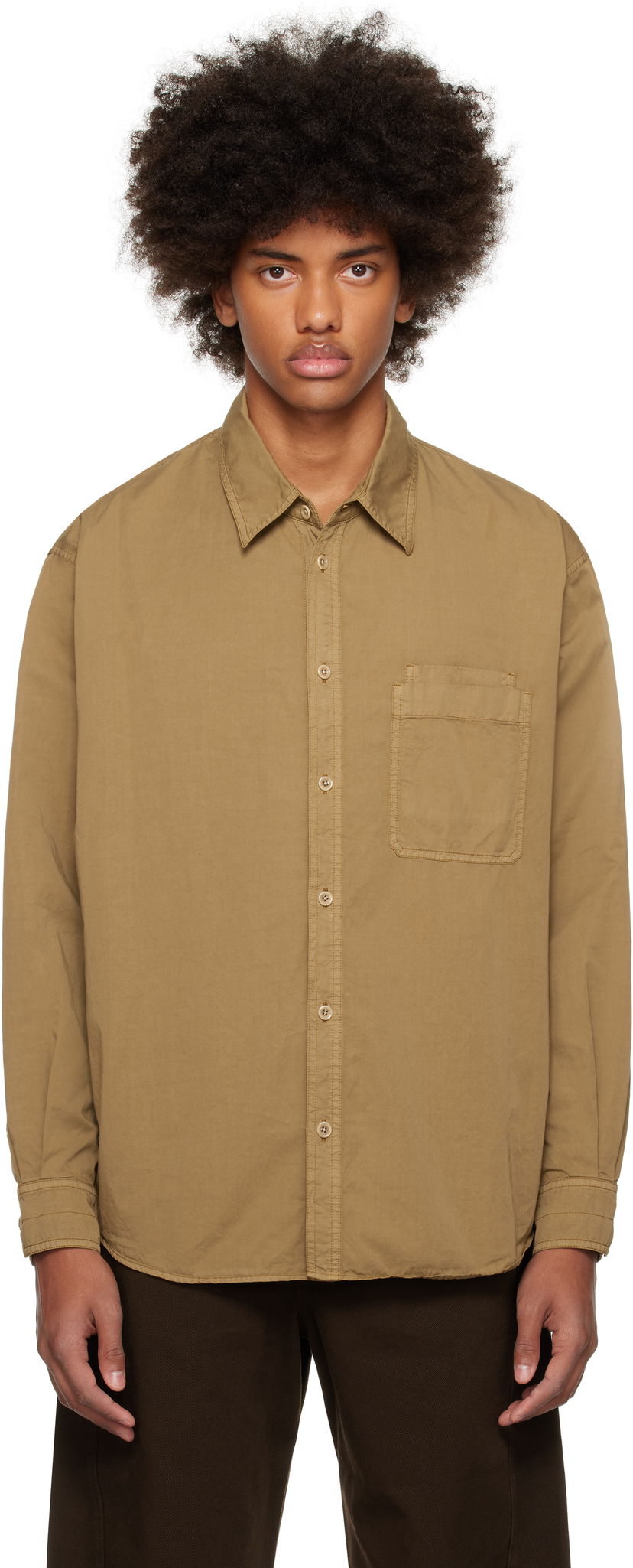 Paita LEMAIRE Lemaire Relaxed Workwear Shirt Beige | SH1137 LF1206