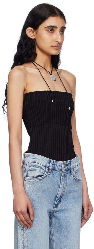 Tankkitoppi rag & bone Kaela Tube Top Musta | WAS24P032WB32, 1