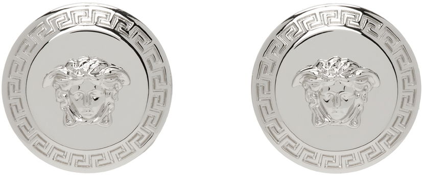 Korvakorut Versace Silver Tribute Medusa Stud Earrings Metallinen | DG2G411_DJMT