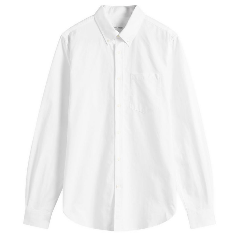 Paita NORSE PROJECTS Standard Oxford Shirt In White Valkoinen | N40-0805-0001