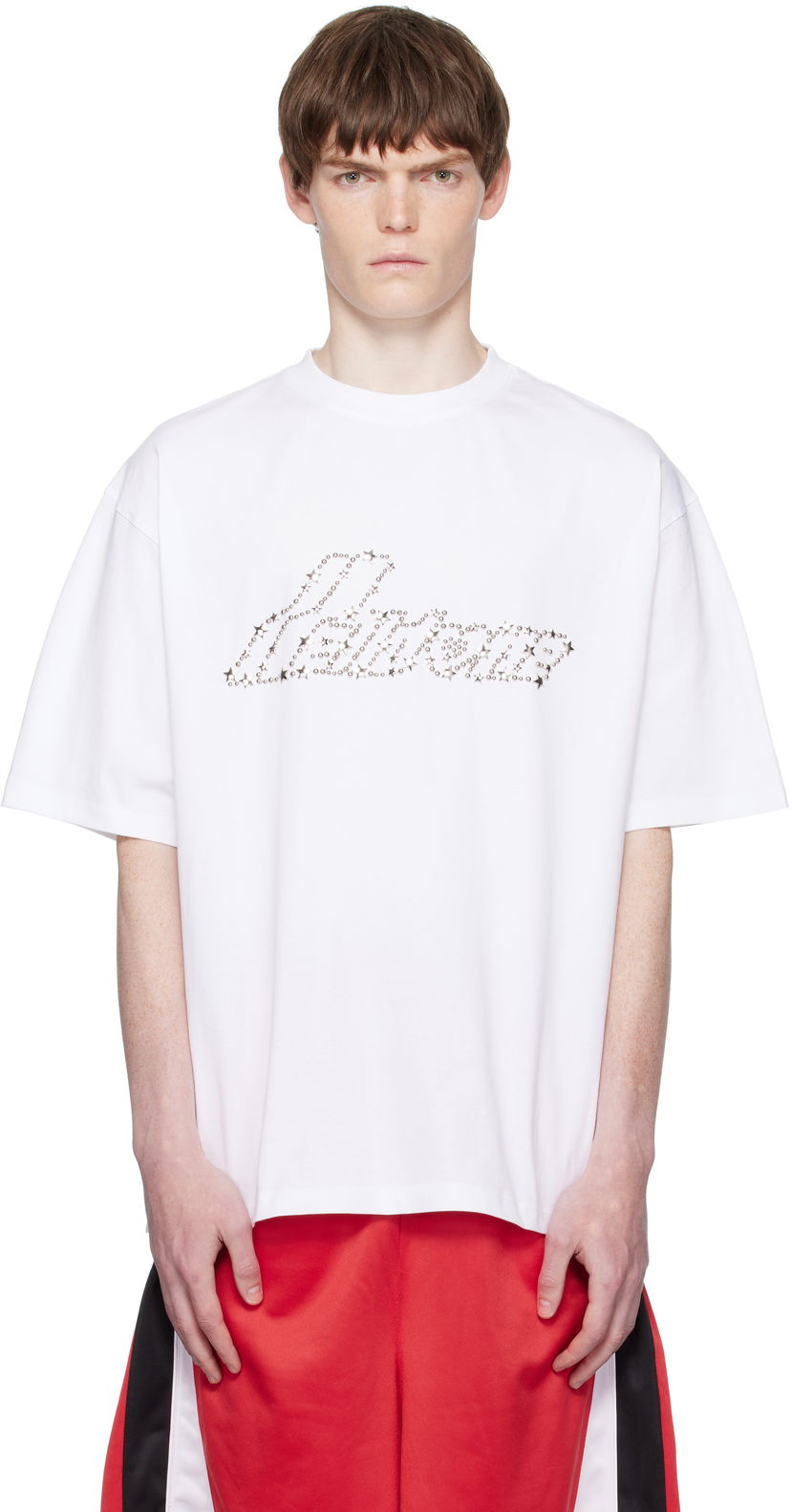 T-paita We11done We11done Pearly Logo T-Shirt Valkoinen | WD-TT2-25-735-U-WH