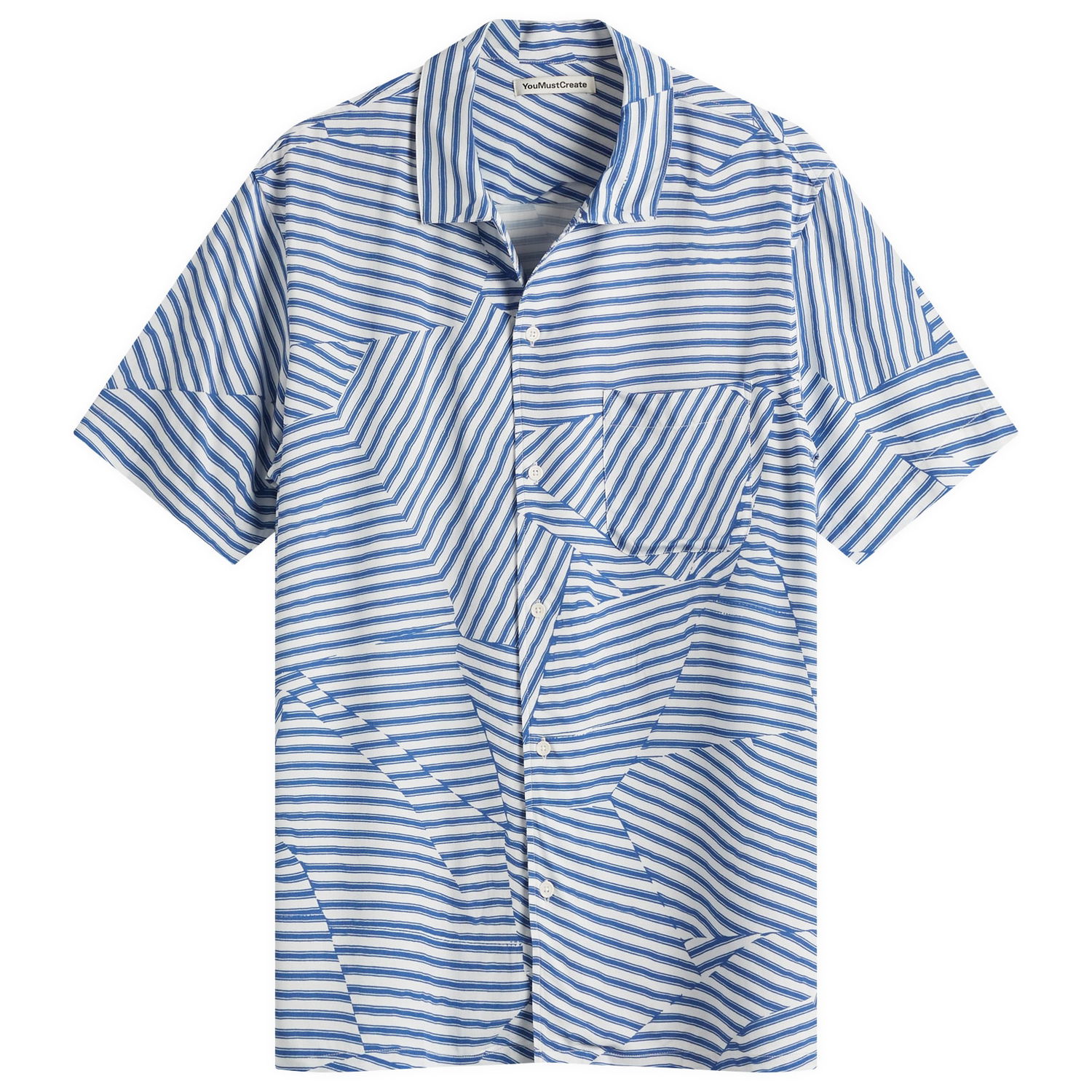 Paita YMC YMC Malick Vacation Shirt, Size Large Sininen | P2YAJ-40, 0
