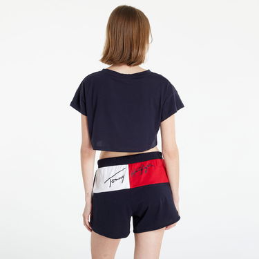 Crop top Tommy Hilfiger Cropped T-shirt Tummansininen | UW0UW03467-DW5, 3
