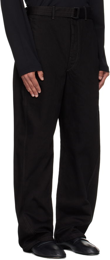 Jeans LEMAIRE Lemaire Twisted Belted Jeans Musta | PA326 LD1055, 4
