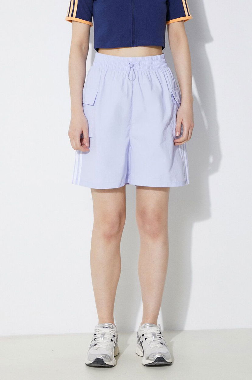 Shortsit adidas Originals adidas Originals 3S Cargo High Waist Shorts Violetti | JH1075