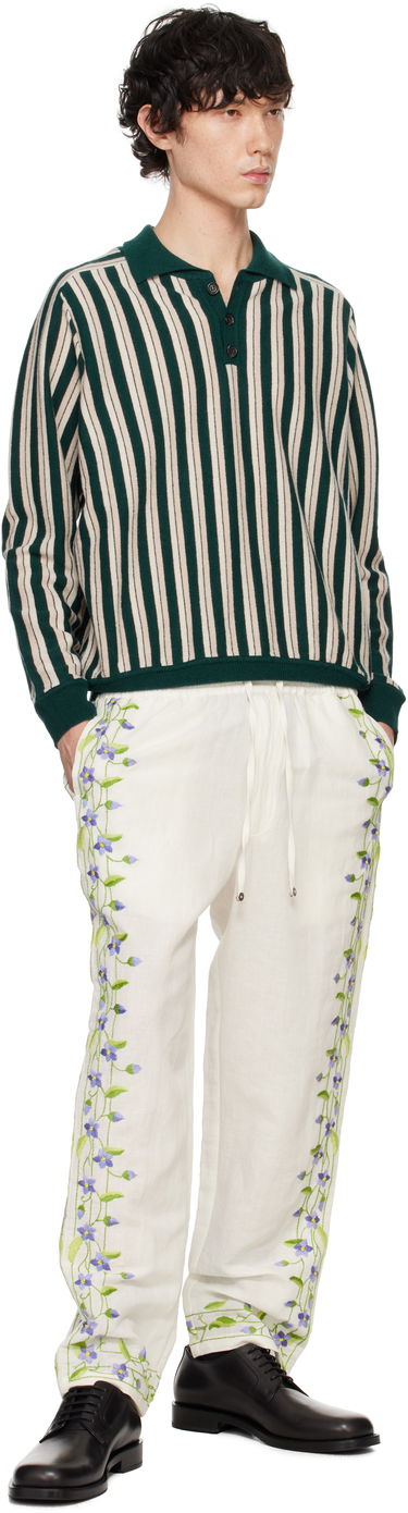 Villapaita Bode Bode Hogan Stripe Polo Vihreä | MRF24KT006, 3