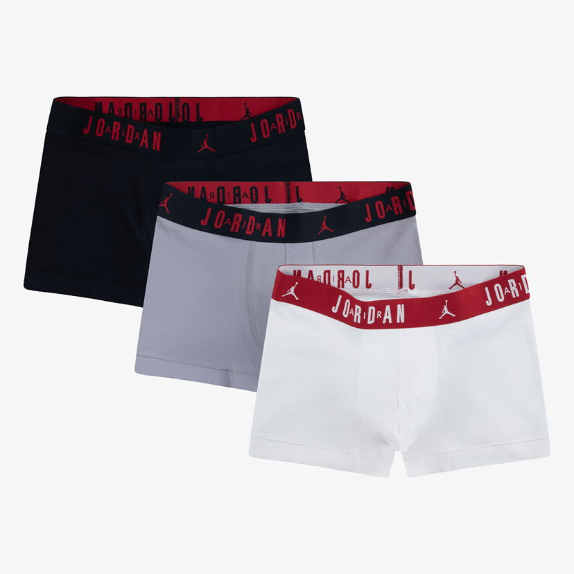 Nyrkkeilijät Jordan Jordan Mens Flight Cotton 3-Pack Tru Black/ White XXL Monivärinen | JM0693-F66