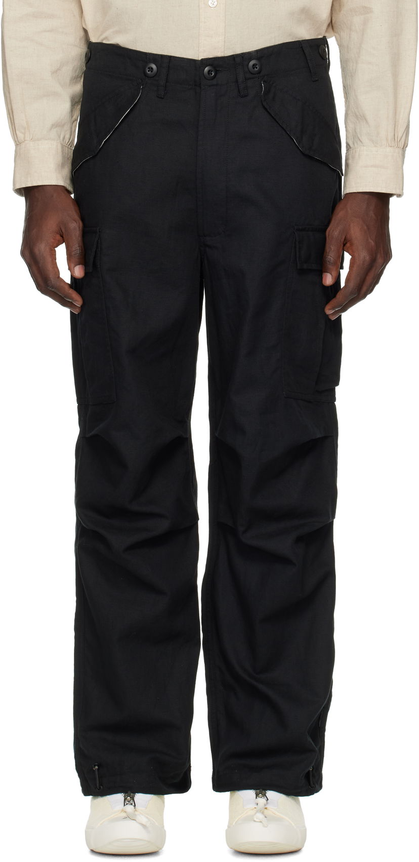 Cargo housut Maharishi Maharishi Hemp M65 Cargo Pants Musta | 6120