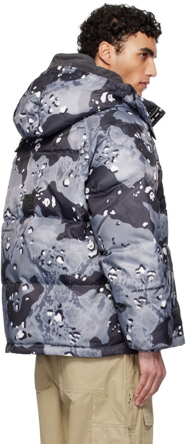 Puffer takki AAPE by A Bathing Ape AAPE by A Bathing Ape Aape 29.5 Main Camo Down Jacket Harmaa | AAPDNM7666XXNBKG, 2